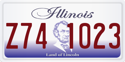 IL license plate Z741023