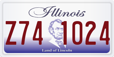 IL license plate Z741024