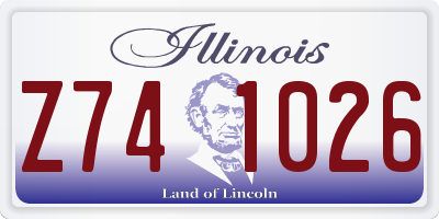 IL license plate Z741026