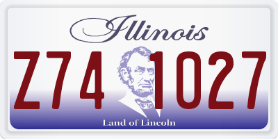 IL license plate Z741027