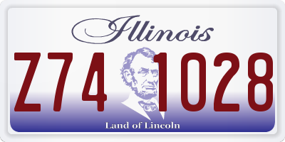 IL license plate Z741028