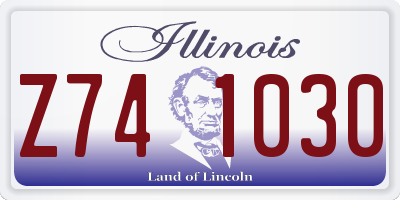 IL license plate Z741030