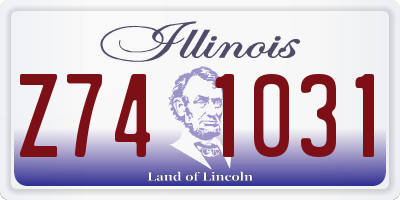 IL license plate Z741031