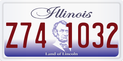 IL license plate Z741032