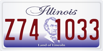 IL license plate Z741033