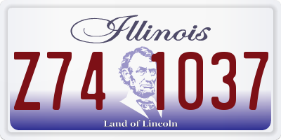 IL license plate Z741037