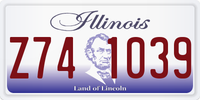 IL license plate Z741039