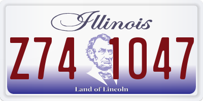 IL license plate Z741047