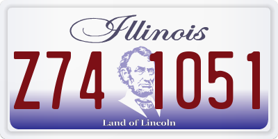 IL license plate Z741051