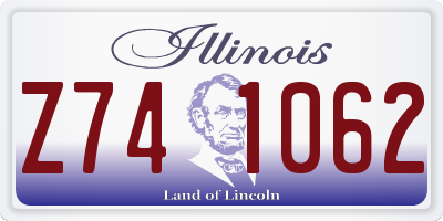 IL license plate Z741062
