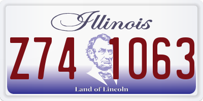 IL license plate Z741063