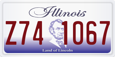 IL license plate Z741067