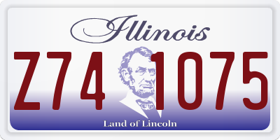IL license plate Z741075