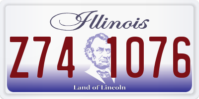 IL license plate Z741076