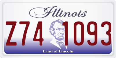 IL license plate Z741093