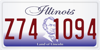 IL license plate Z741094