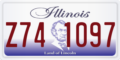 IL license plate Z741097