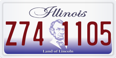 IL license plate Z741105