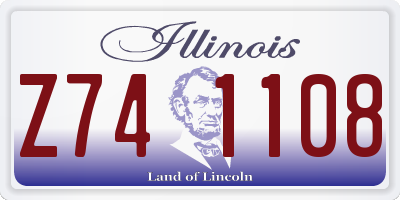 IL license plate Z741108
