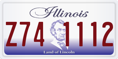IL license plate Z741112