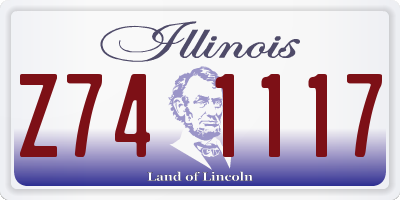 IL license plate Z741117