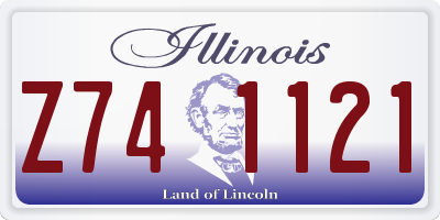 IL license plate Z741121