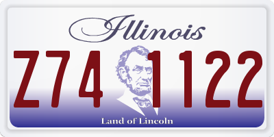 IL license plate Z741122
