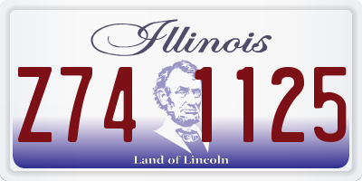 IL license plate Z741125