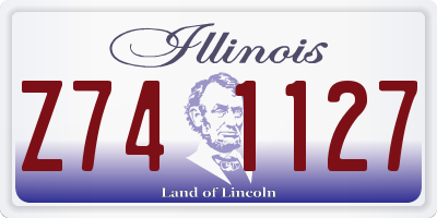 IL license plate Z741127