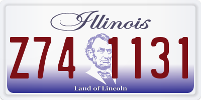 IL license plate Z741131