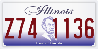 IL license plate Z741136