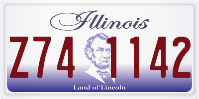 IL license plate Z741142