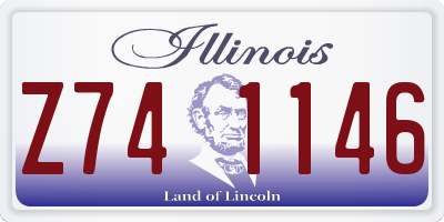 IL license plate Z741146