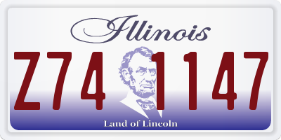 IL license plate Z741147