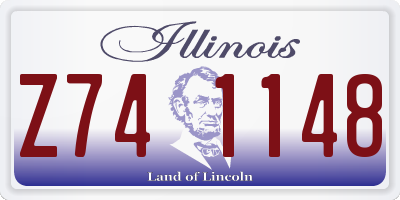 IL license plate Z741148
