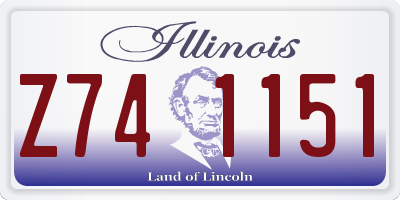 IL license plate Z741151
