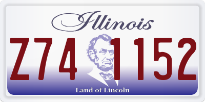 IL license plate Z741152