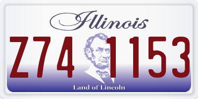 IL license plate Z741153