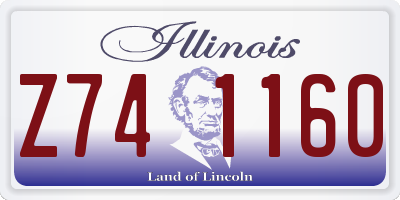 IL license plate Z741160