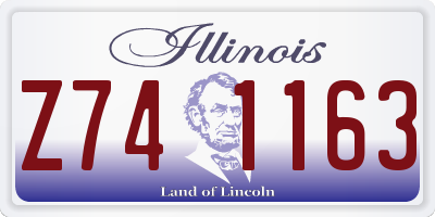 IL license plate Z741163