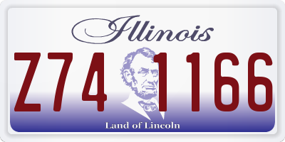 IL license plate Z741166