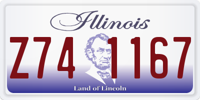 IL license plate Z741167