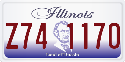 IL license plate Z741170