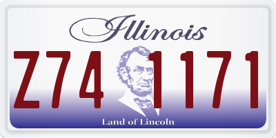 IL license plate Z741171