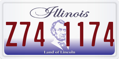 IL license plate Z741174