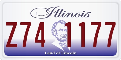 IL license plate Z741177