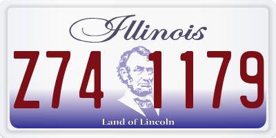 IL license plate Z741179