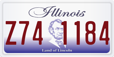 IL license plate Z741184