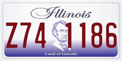 IL license plate Z741186