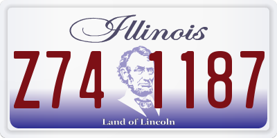 IL license plate Z741187